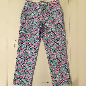 NWT Lilly Pulitzer Divia Stretch Pant Hottie Dottie